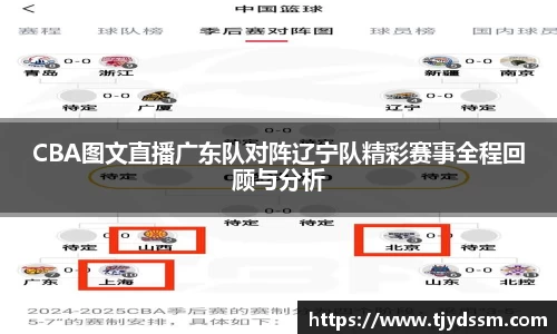 CBA图文直播广东队对阵辽宁队精彩赛事全程回顾与分析