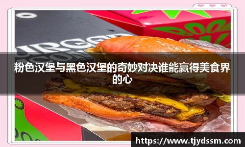 粉色汉堡与黑色汉堡的奇妙对决谁能赢得美食界的心